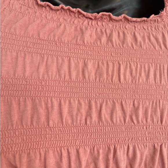 Garage Pink Crop Top with Puff Sleeve Tie Front Bow Girly Shirt Size XS - Picture 7 of 9